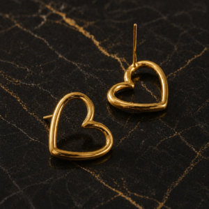 royal heart earring